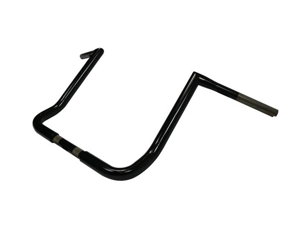 LA Choppers LA-7361-16BLK 16" x 1-1/4" Twin Peaks Handlebar Gloss Black for Harley-Davidson Ultra 96-24 Models/Street Glide 96-23