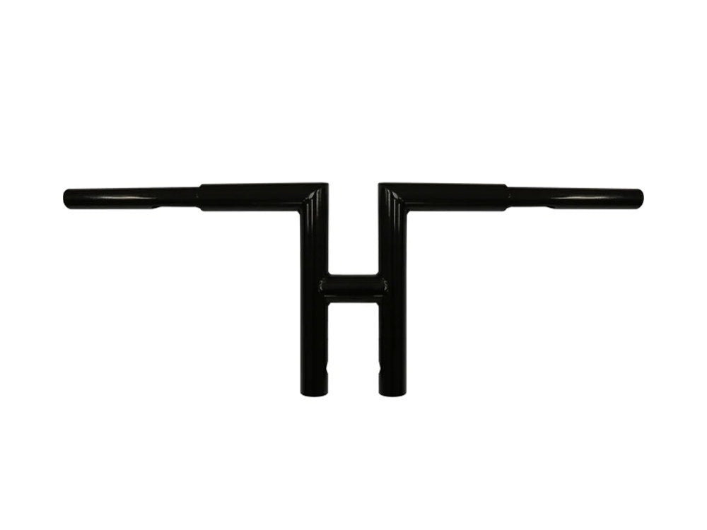 LA Choppers LA-7386-10B 10" x 1 1/4" Miter T-Bar Handlebar Gloss Black