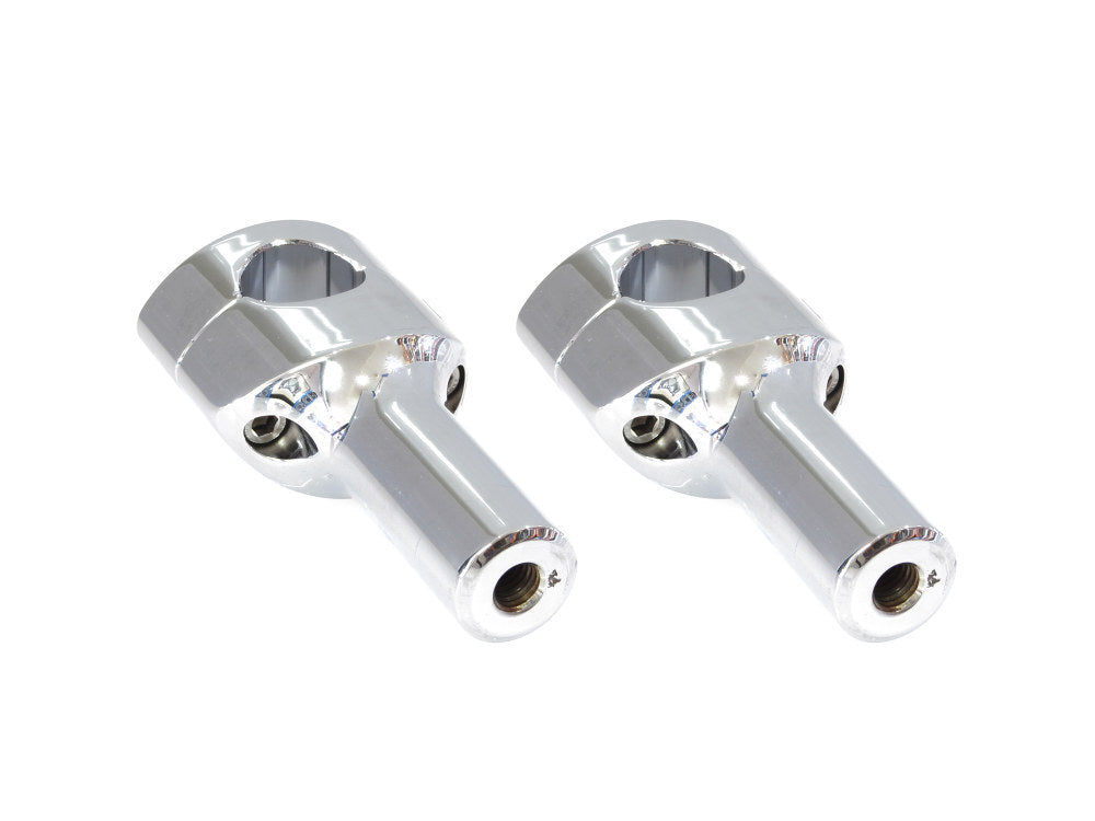 LA Choppers LA-7406-04 4" Straight Two Piece Riser Kit Chrome for 1.25" Handlebar