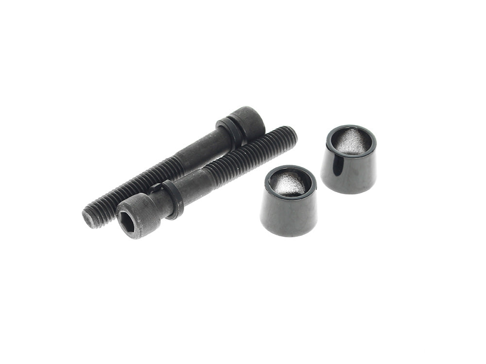 LA Choppers LA-7412-02BLK Socket Head 1/2-13 x 3" Riser Bolt & Cone Kit Gloss Black