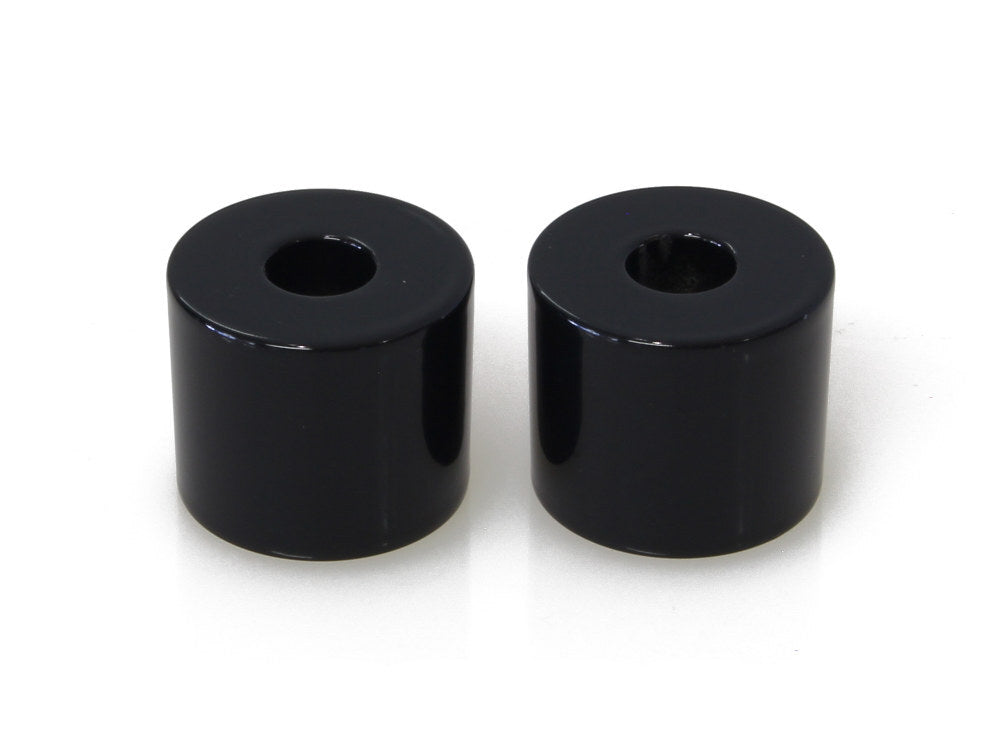 LA Choppers LA-7414-01B 1" Tall x 1.25" Thick Riser Spacers Gloss Black