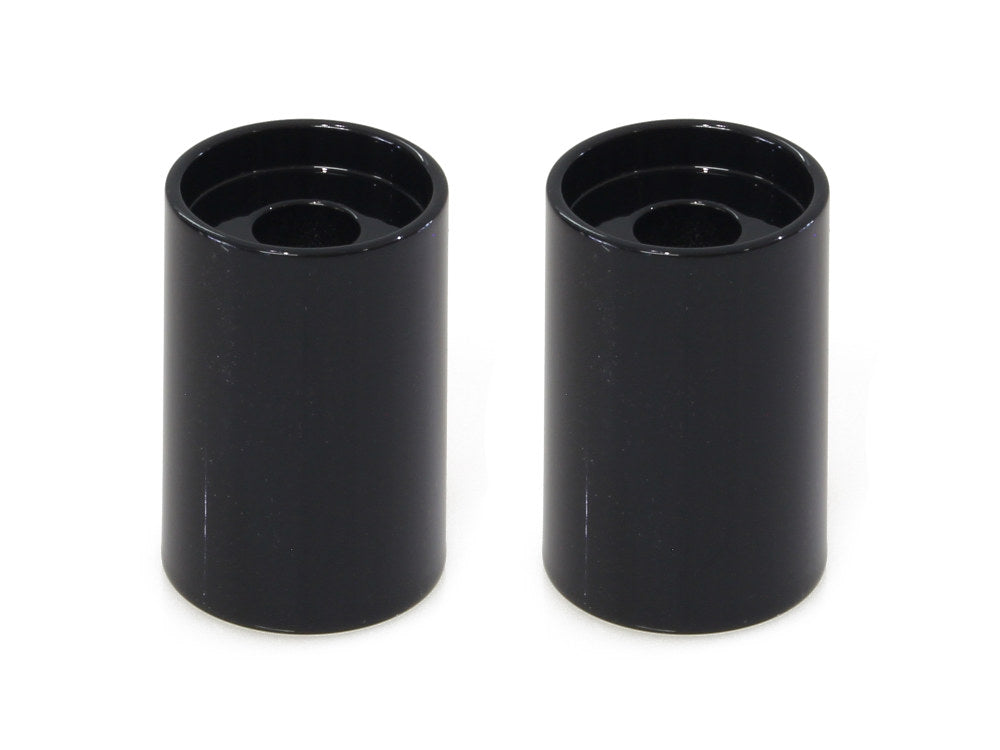 LA Choppers LA-7414-03BLK 2" Tall x 1.25" Thick Riser Spacers Gloss Black