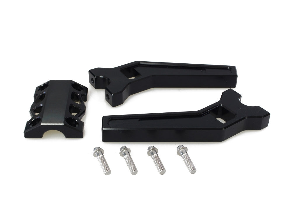 LA Choppers LA-7481-08BLK 8" Pullback Performance Risers Black for 1-1/4" Handlebar