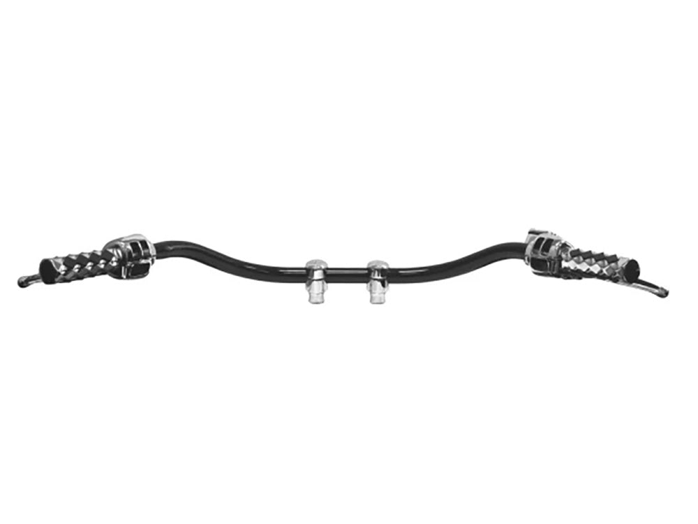 LA Choppers LA-W1008-00BLK 1-1/4" Beach Bar Handlebar Gloss Black