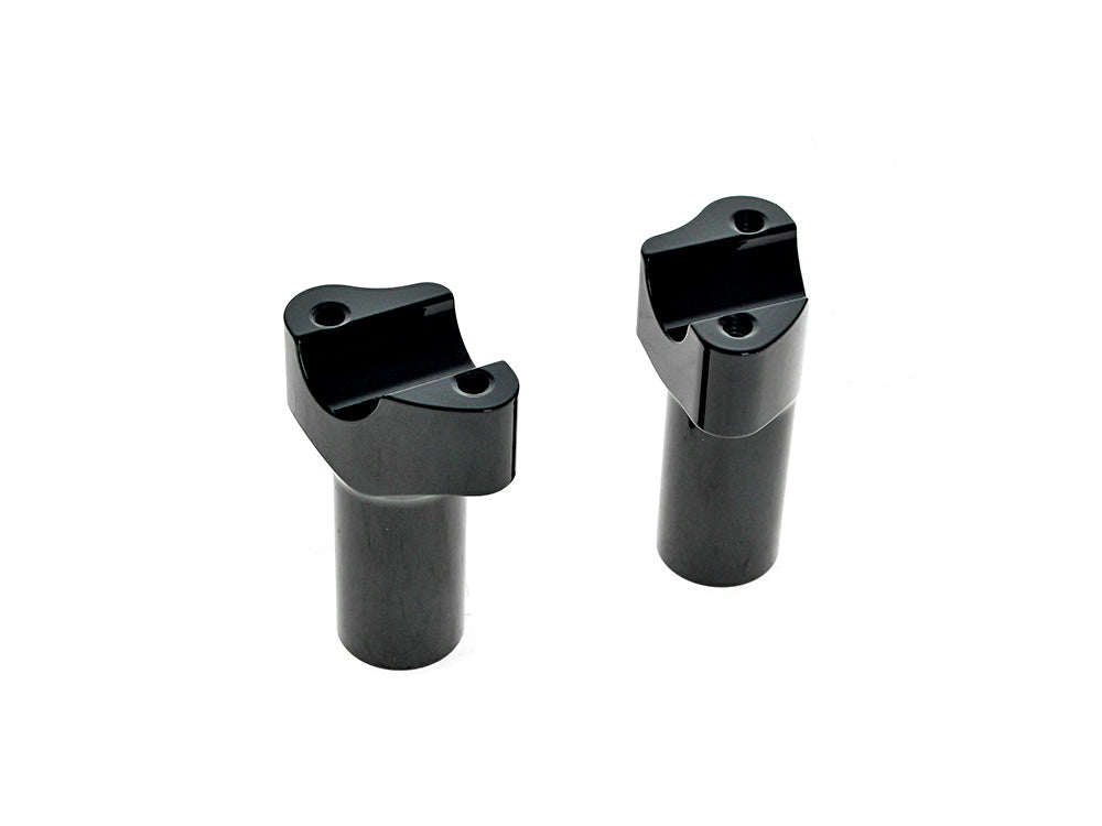 LA Choppers LA-W2003-35BLK 3-1/2" Tall Risers Gloss Black for 1" Handlebar