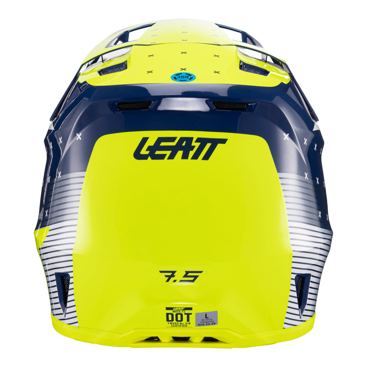 Leatt Moto 7.5 V24 Blue Helmet Kit