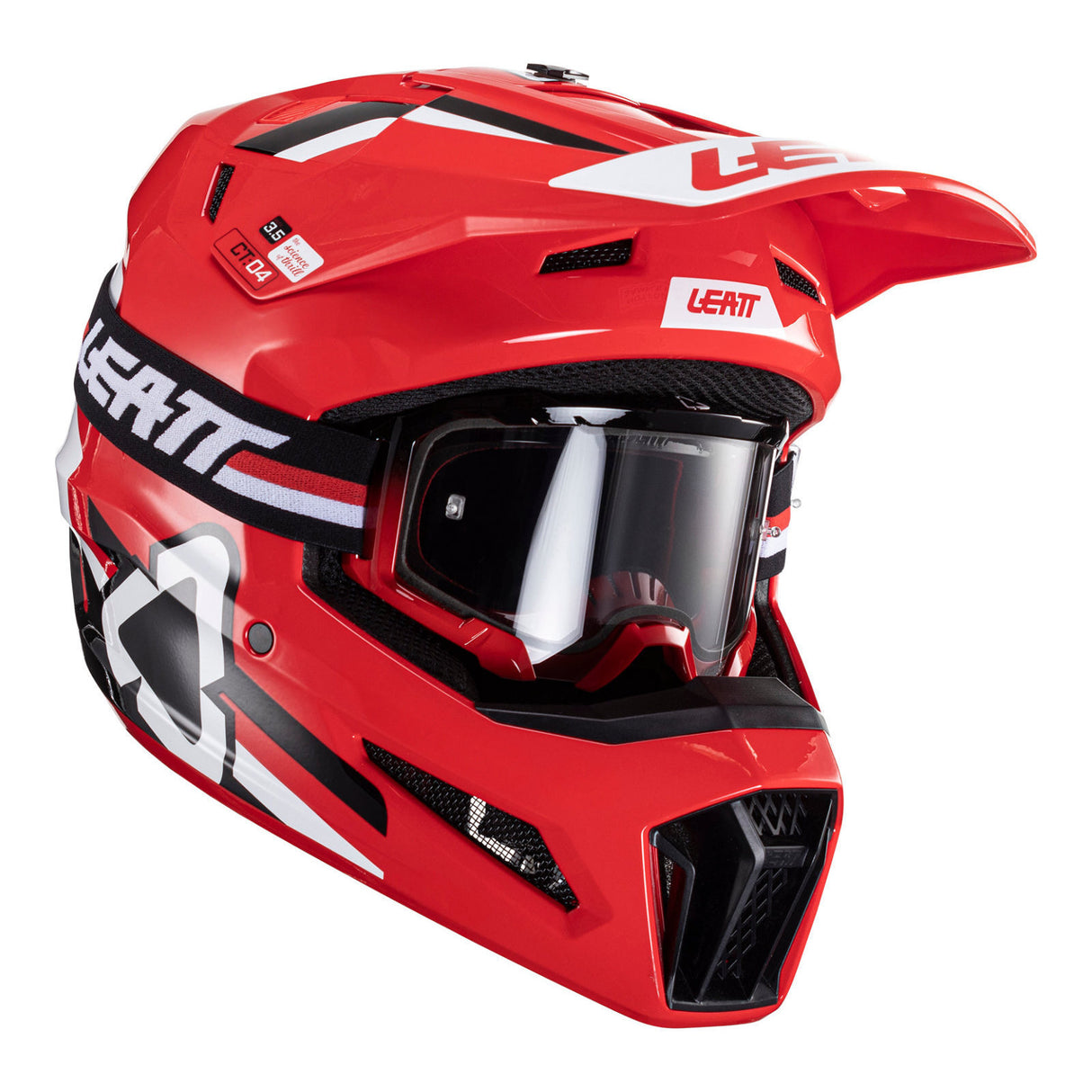 Leatt Moto 3.5 V24 Red Helmet Kit