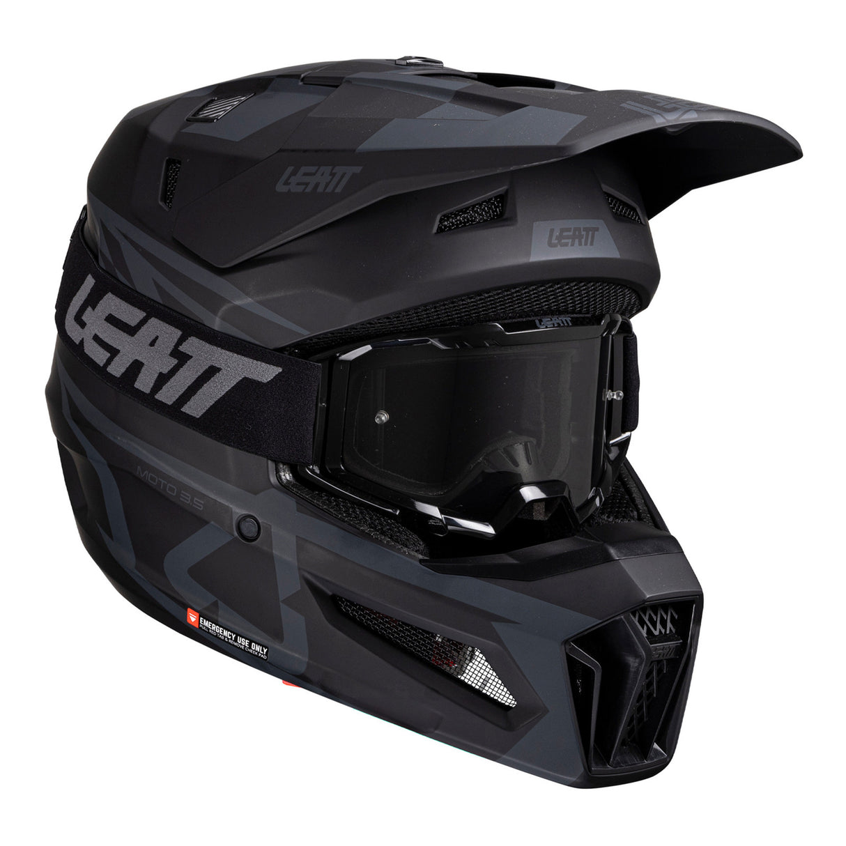 Leatt 2025 3.5 Stealth Helmet Kit