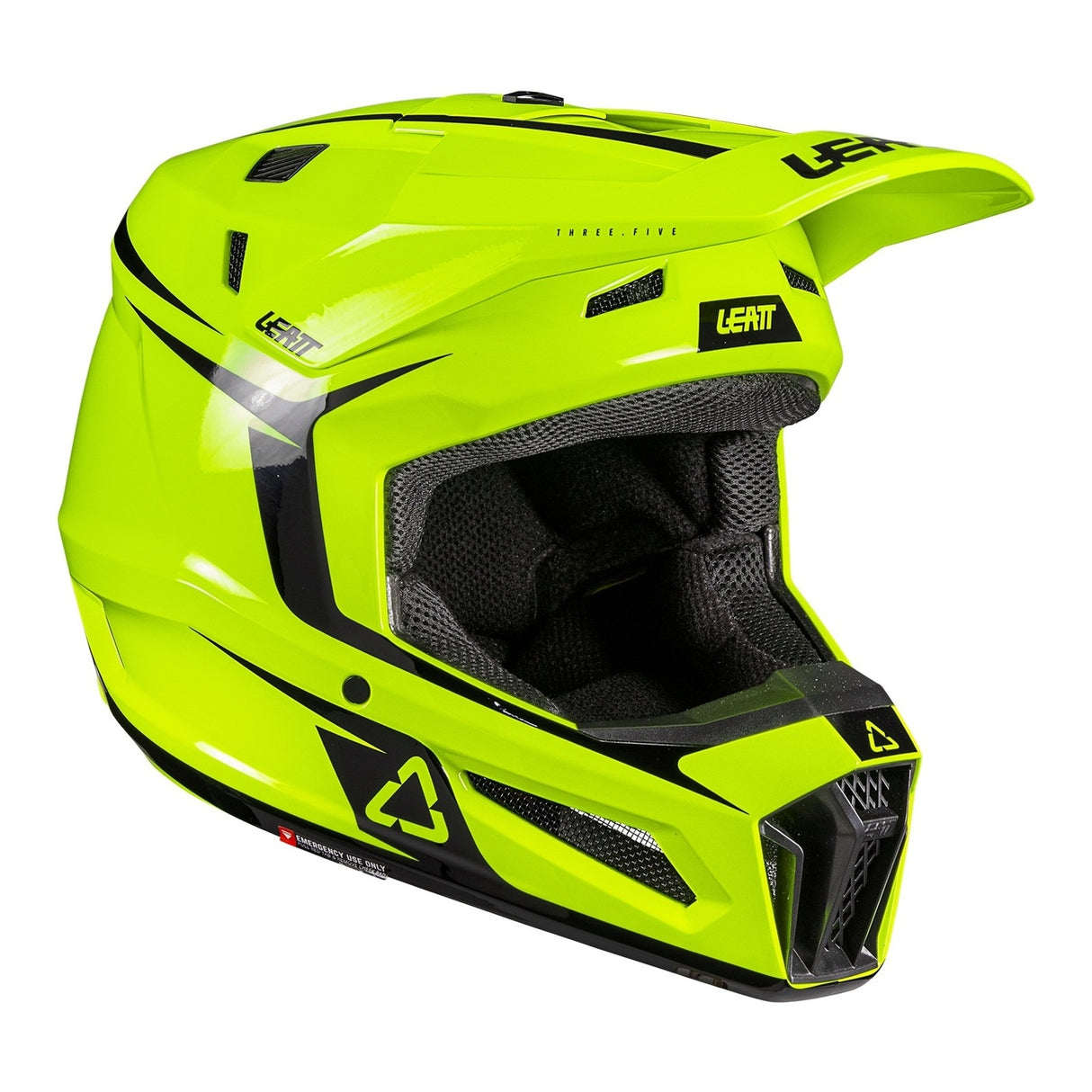 Leatt 2026 3.5 Junior Neon Yellow Helmet & Vizion 2.5 Goggles Kit