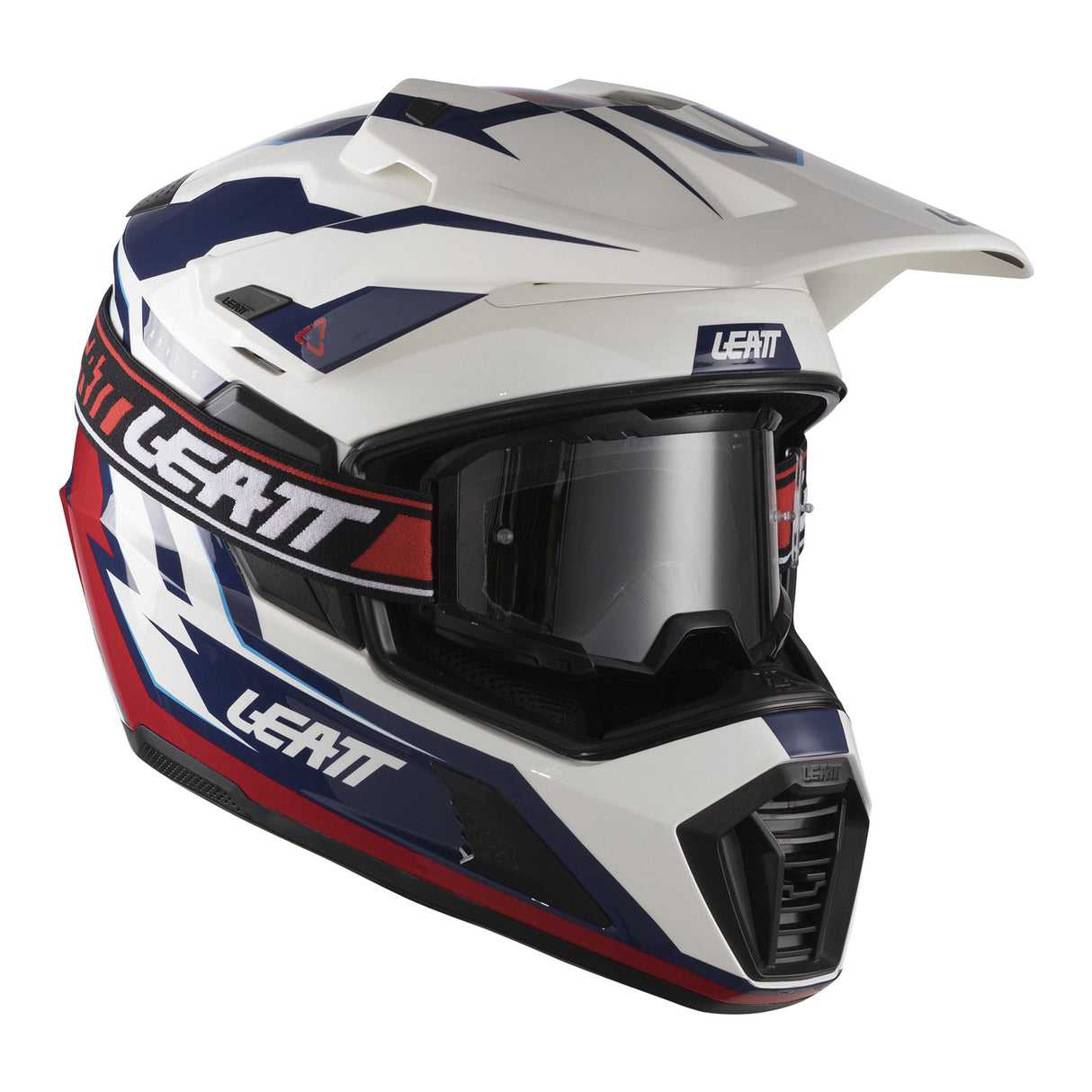 Leatt 7.5 ADV Royal Blue/Red Helmet Kit