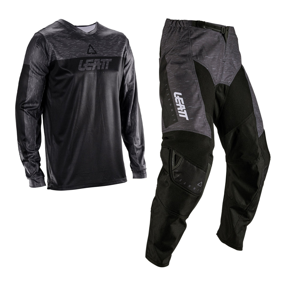 Leatt 2026 3.5 Stealth Black/Grey Jersey & Pants Ride Kit