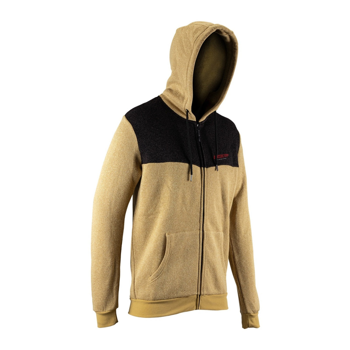 Leatt Tech Brass Brown Zip Hoodie