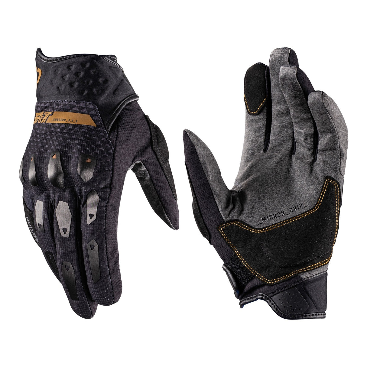 Leatt 5.5 ADV SubZero Stealth Black/Grey Short Gloves