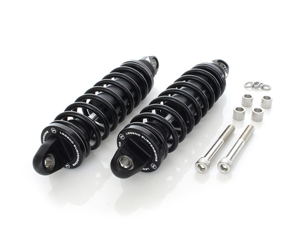 Legend LEG-1310-0942 REVO Series 12" Rear Shock Absorbers Black for Dyna 91-17