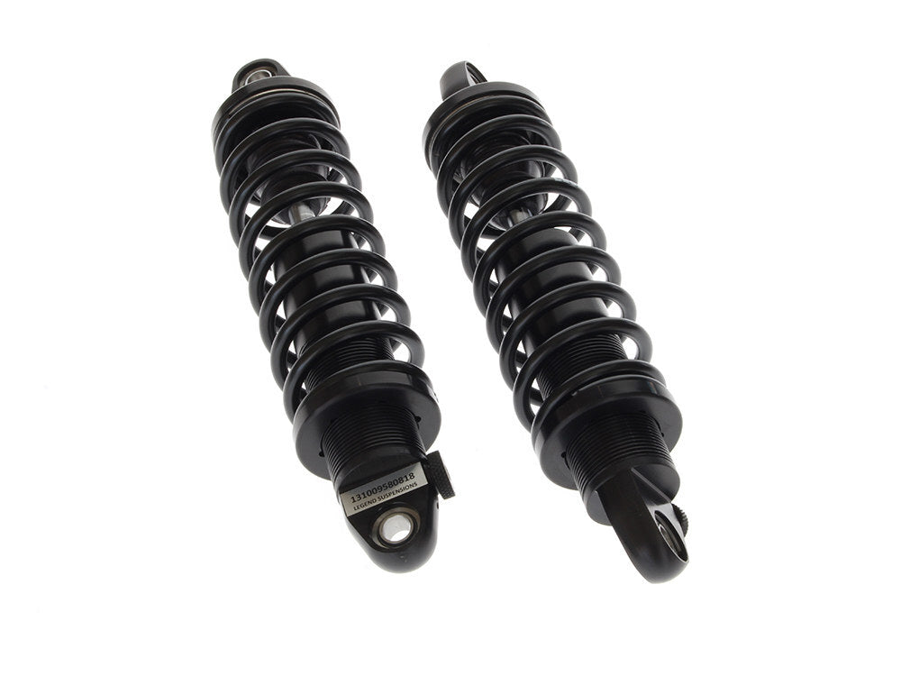 Legend LEG-1310-0958 REVO-A Series 12" Adjustable Rear Shock Absorbers Black for Touring 99-Up