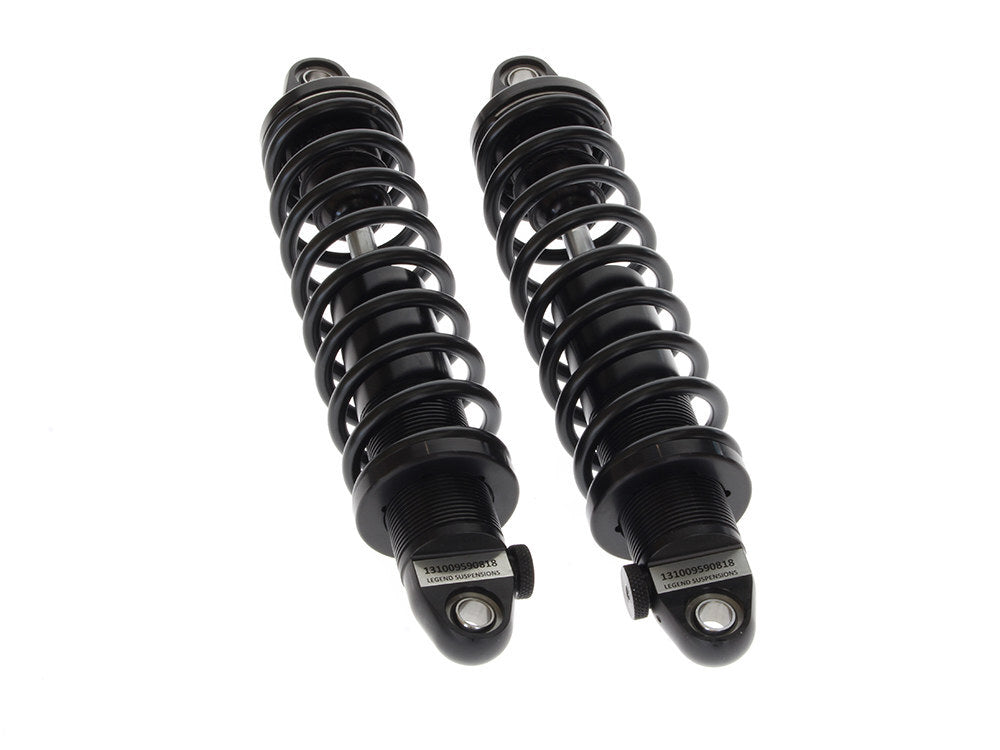 Legend LEG-1310-0959 REVO-A Series 13" Adjustable Rear Shock Absorbers Black for Touring 99-Up