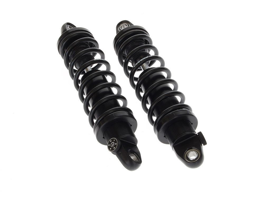 Legend LEG-1310-0960 REVO-A Series 12" Adjustable Heavy Duty Spring Rate Rear Shock Absorbers Black for Touring 99-Up