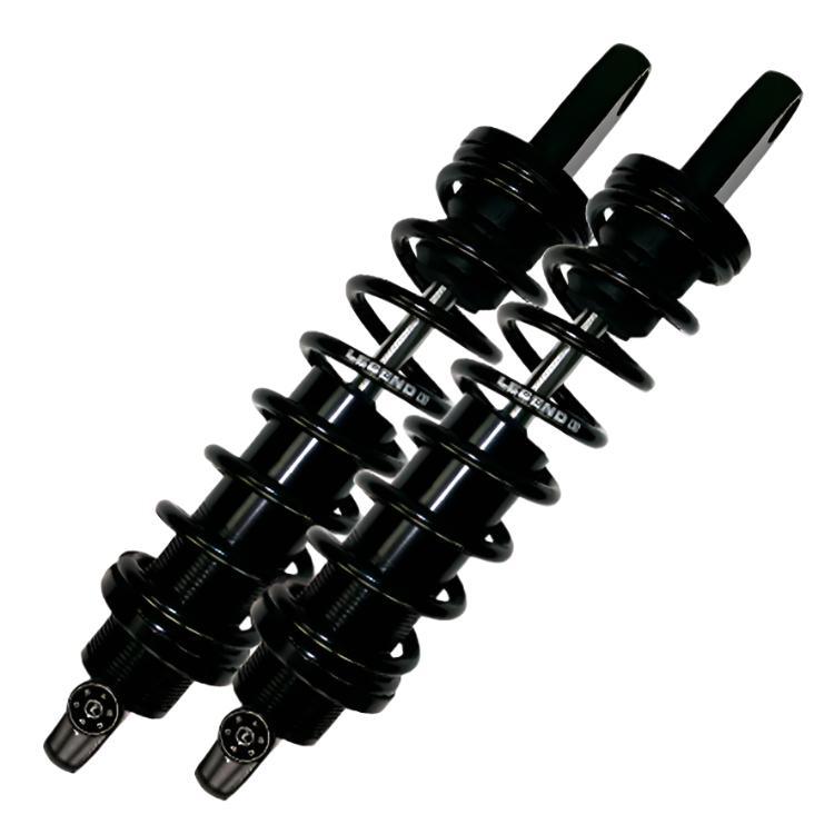 Legend LEG-1310-1098 REVO-A Series 14" Adjustable Rear Shock Absorbers Black for Dyna 91-17