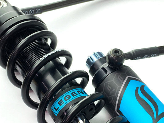 Legend LEG-1310-1886 REVO ARC Remote Reservoir Suspension 13" Adjustable Rear Shock Absorbers Black for Touring 14-Up