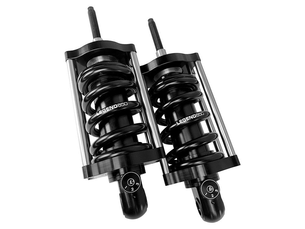 Legend LEG-1310-1973 REVO-A Series Adjustable Rear Shock Absorbers Black for Softail 00-17