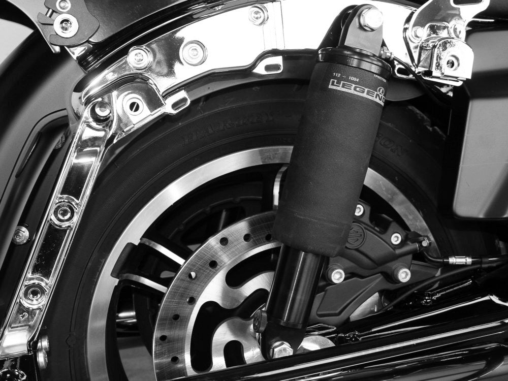 Legend LEG-1311-0151 AIR-A Series Adjustable Rear Air Shock Absorbers Black for Road Glide 17-23