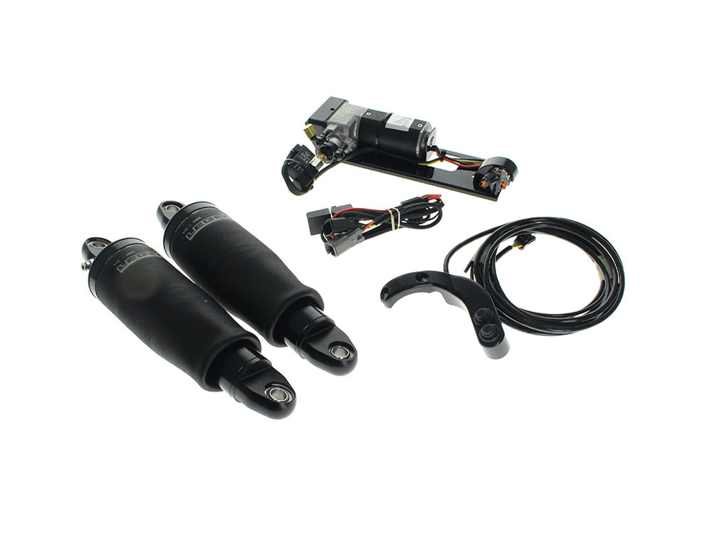 Legend LEG-1311-0185 Air Series Rear Air Shock Absorbers Black for Harley-Davidson CVO Touring 23-Up/Street Glide/Road Glide 24-Up
