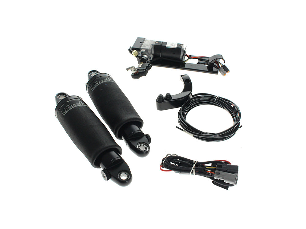 Legend LEG-1311-0186 Air-A Series Rear Air Shock Absorbers Black for Harley-Davidson CVO Touring 23-Up/Street Glide/Road Glide 24-Up