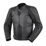 Rjays Rush Black Perforated Leather Jacket