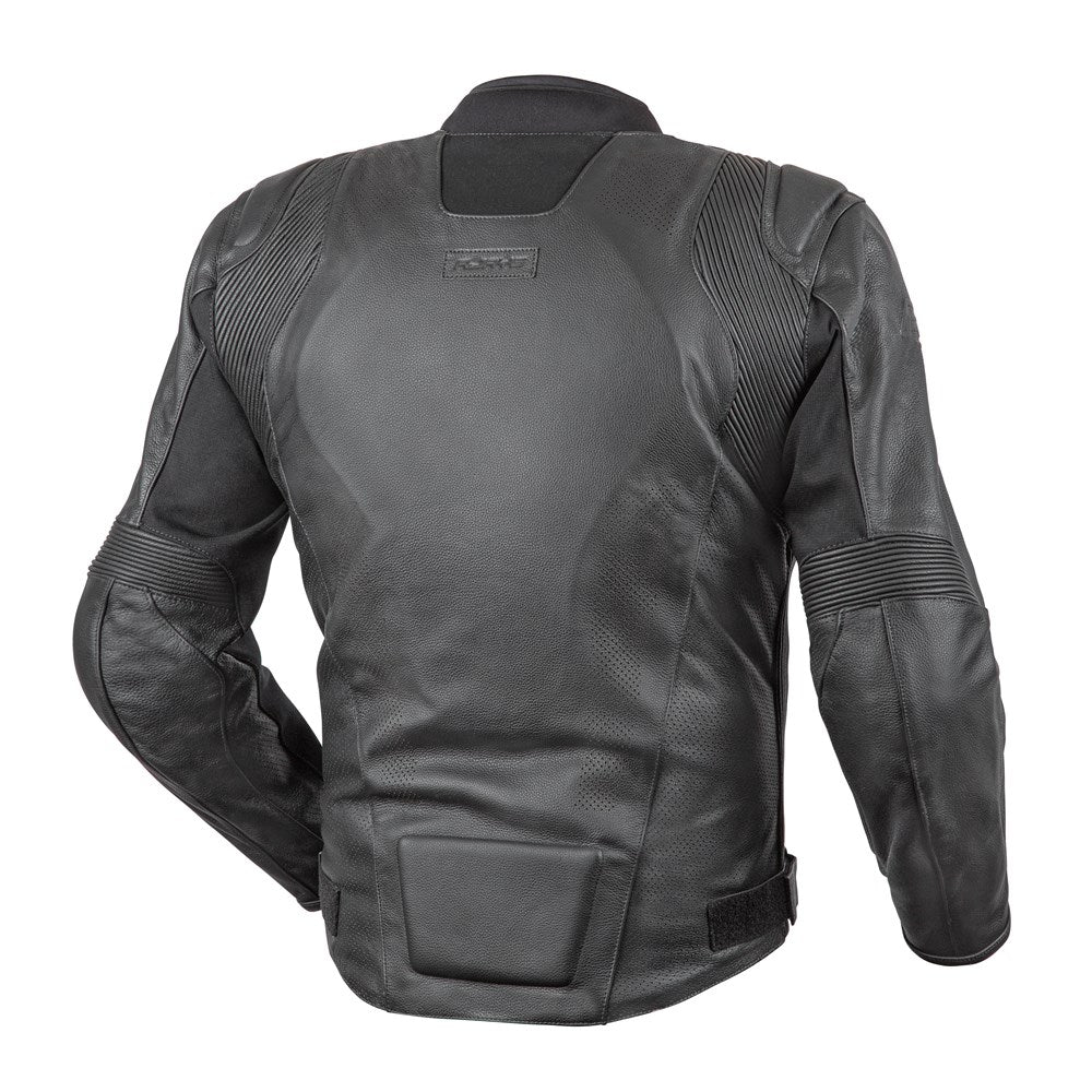 Rjays Rush Black Perforated Leather Jacket