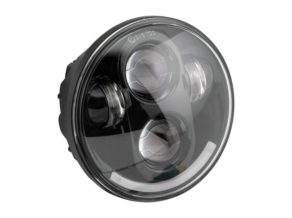 Letric Lighting Co LLC-LH-5B 5-3/4" LED Headlight Black for H-D/Indian Scout Models w/5-3/4" Headlight