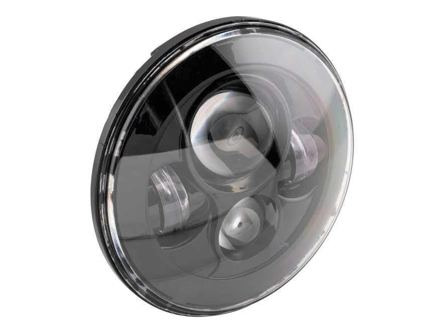 Letric Lighting Co LLC-LH-7B 7" LED Headlight Insert Black for H-D/Indian Chief Classic/Dark Horse Models w/7" Headlight