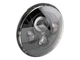 Letric Lighting Co LLC-LH-7B 7" LED Headlight Insert Black for H-D/Indian Chief Classic/Dark Horse Models w/7" Headlight