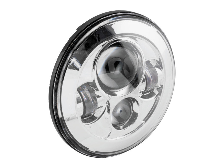 Letric Lighting Co LLC-LH-7C 7" LED Headlight Insert Chrome for H-D/Indian Chief Classic/Dark Horse Models w/7" Headlight