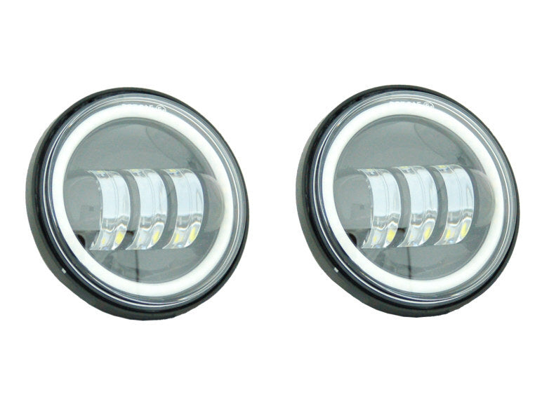 Letric Lighting Co LLC-LPL-BH 4-1/2" LED Passing Lamp Inserts w/Halo Black