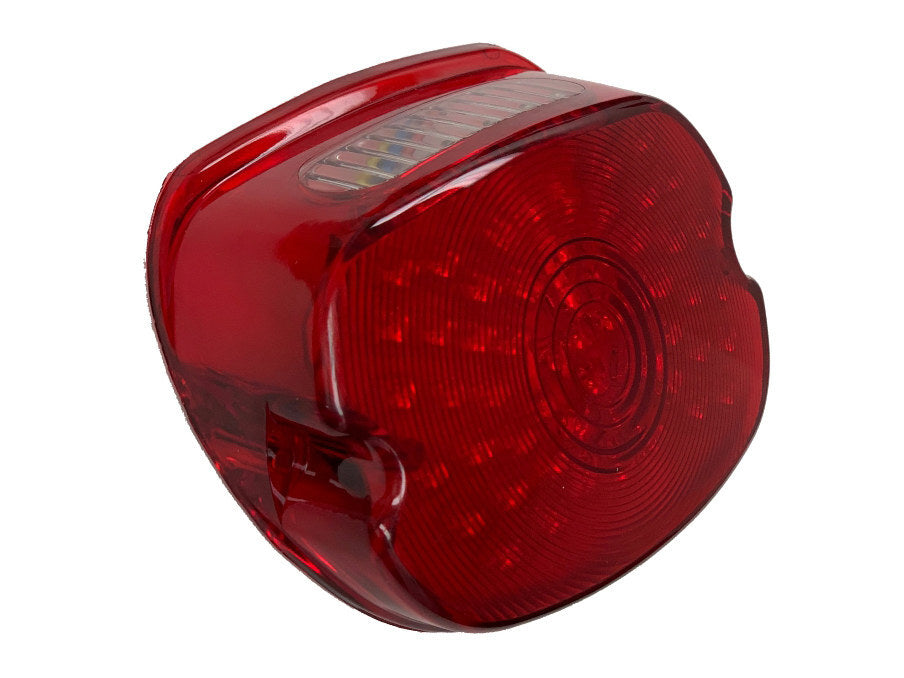 Letric Lighting Co LLC-SLTL-R LED Low Profile Taillight w/Red Lens Number Plate Illumination for most H-D 99-Up Models