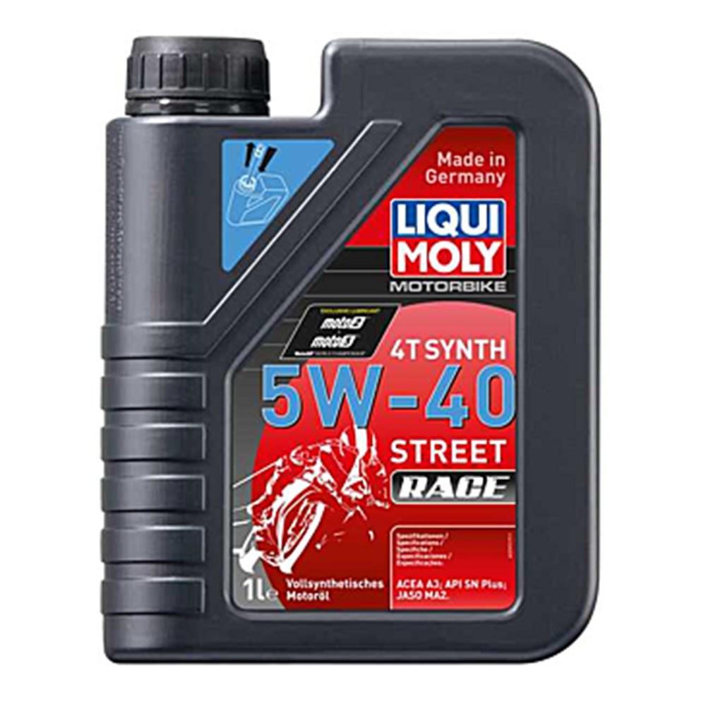Liqui Moly 4T Full Synthetic 5W-40 Street Race Engine Oil 1L