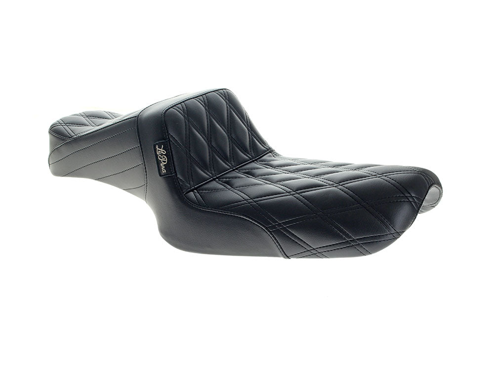 LePera Seats LP-L-586DD TailWhip Dual Seat Double Diamond Stitch for Sportster 82-03