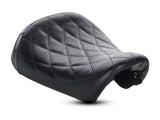 LePera Seats LP-LC-006DM Bare Bones Solo Seat w/Diamond Stitch for 883C/1200C Sportster Custom 04-06 & 10-21 w/Factory 4.5 Gallon Fuel Tank