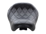 LePera Seats LP-LF-006DM Bare Bones Solo Seat w/Diamond Stitch for Sportster 04-06 & 10-21 w/3.3 Gallon Fuel Tank