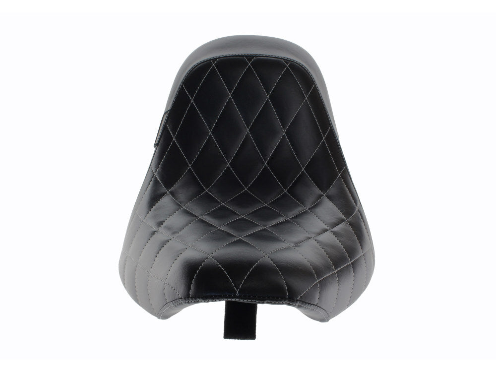 LePera Seats LP-LK-007DMW Bare Bones Solo Seat w/White Diamond Stitch for Softail 06-17 w/200 OEM Rear Tyre