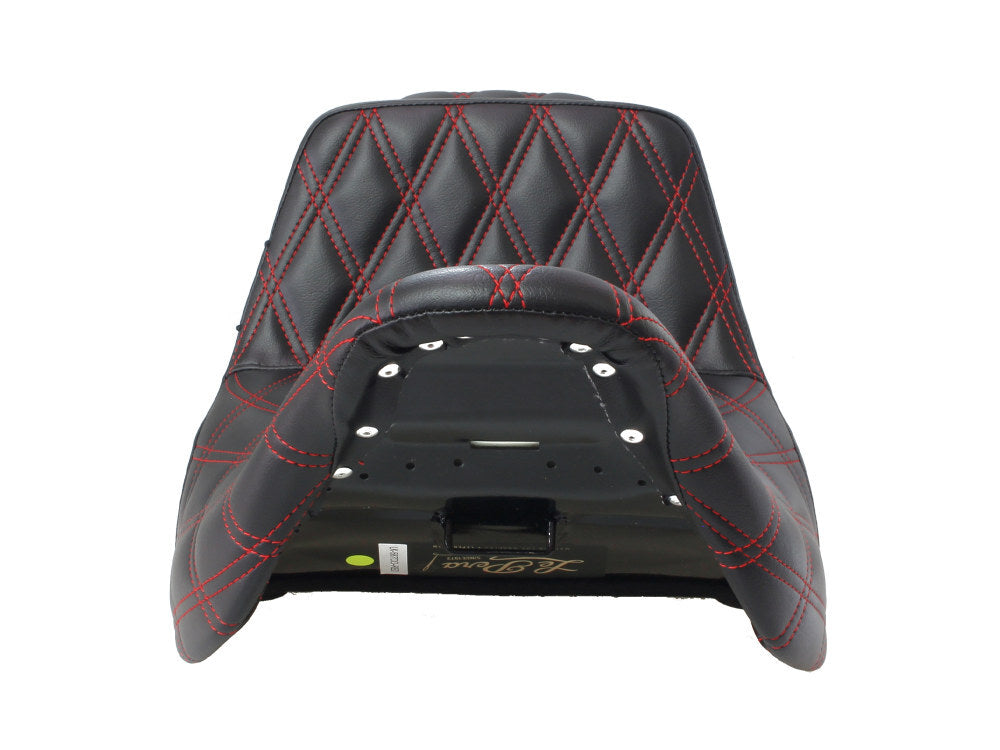 LePera Seats LP-LK-587DD-RED TailWhip Dual Seat w/Red Double Diamond Stitch for Touring 08-23