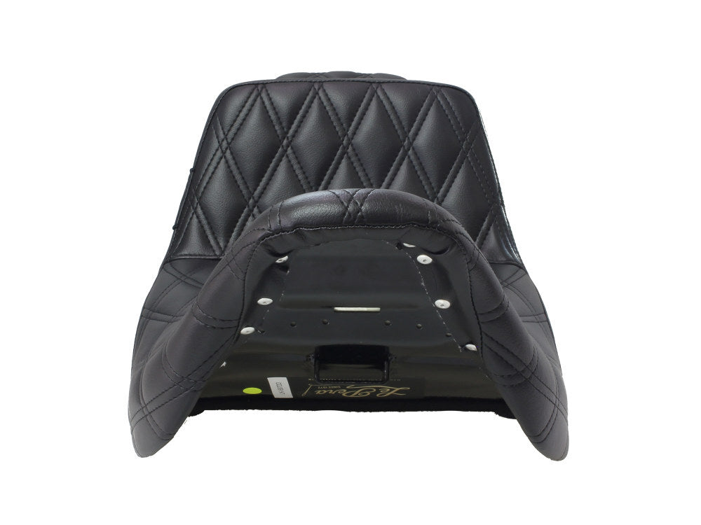 LePera Seats LP-LK-587DD TailWhip Dual Seat w/Black Double Diamond Stitch for Touring 08-23