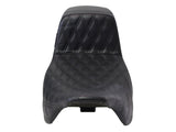 LePera Seats LP-LK-597DLDD Kickflip Daddy Long Legs Dual Seat w/Black Double Diamond Stitch for Touring 08-23