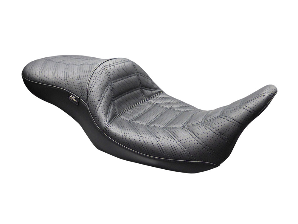 LePera Seats LP-LK-957-INDY Maverick Indy Dual Seat w/Double Track Pleat for most Harley-Davidson Touring 08-23 Models