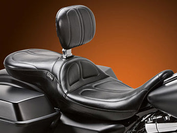 LePera LP-LK-957BR Maverick Dual Seat w/Backrest for most Touring 08-24