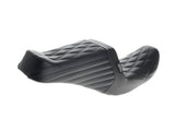 LePera LP-LNU-581DD TailWhip Up Front Reduced Reach Dual Seat w/Black Double Diamond Stitch for Harley-Davidson Dyna 96-03
