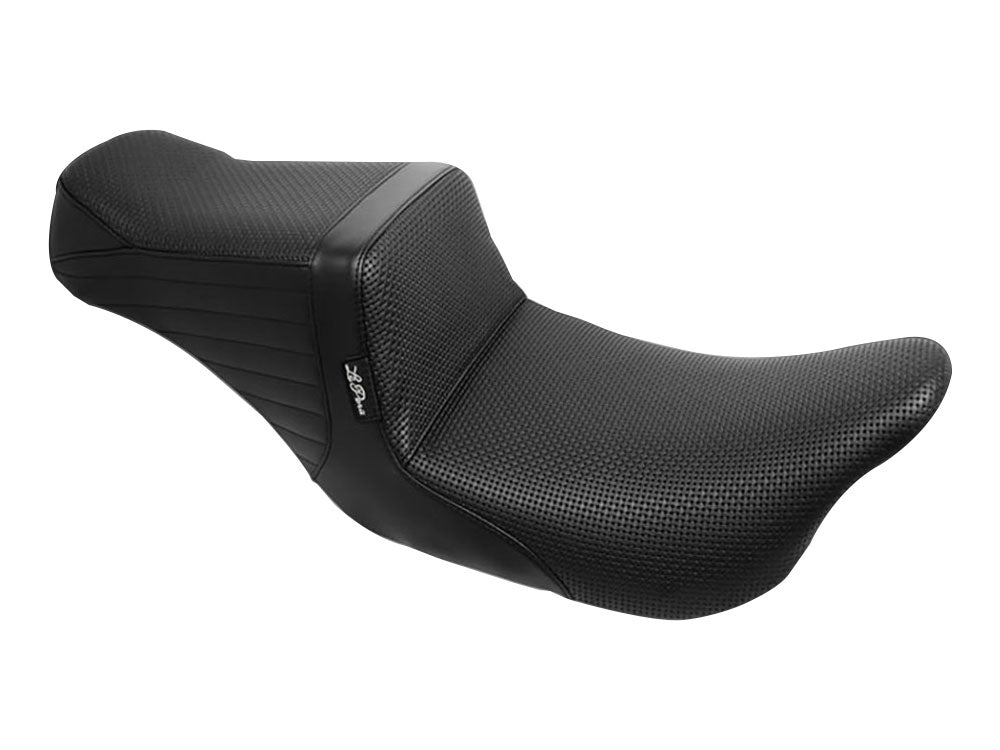LePera Seats LP-LV-587BW TailWhip Dual Seat w/Basket Weave Stitch for CVO Touring 23-Up/Street Glide/Road Glide 24-Up
