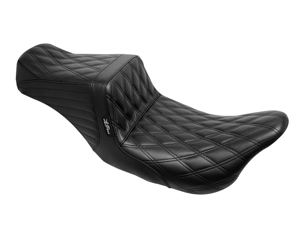 LePera Seats LP-LV-587DD TailWhip Dual Seat w/Black Double Diamond Stitch for CVO Touring 23-Up/Street Glide/Road Glide 24-Up