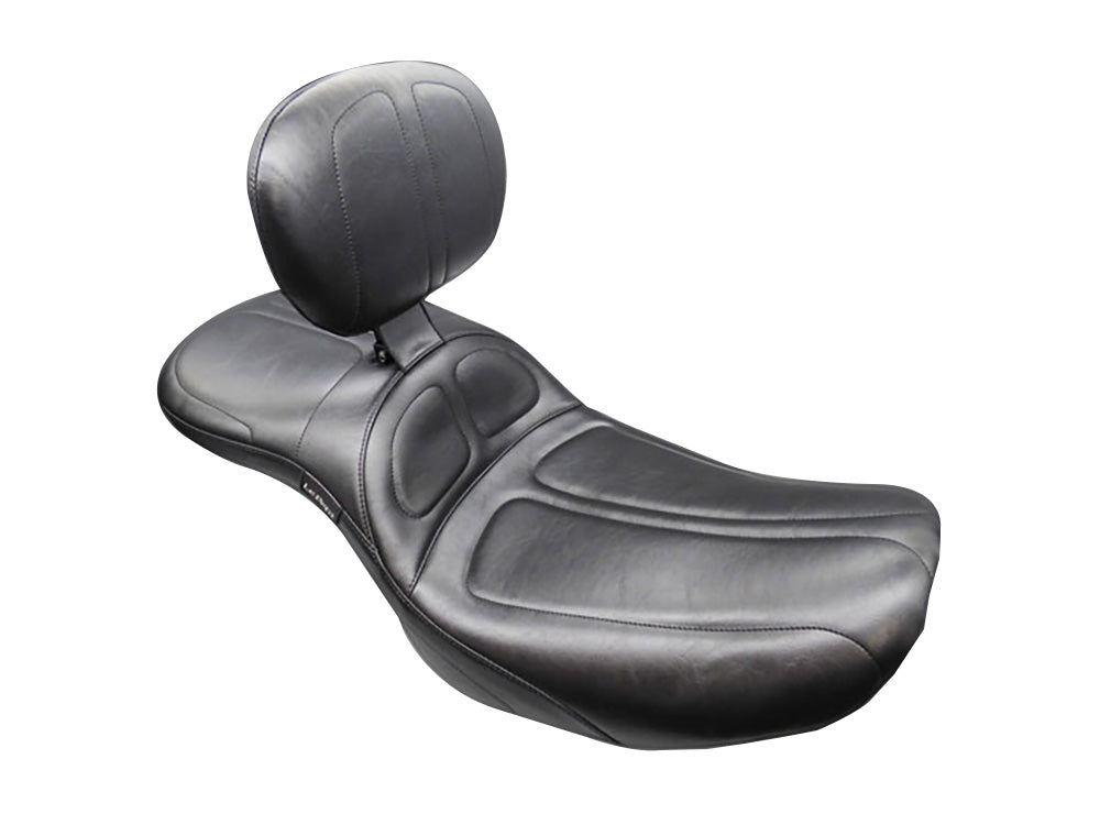 LePera LP-LV-957DLBR Maverick Daddy Long Legs Dual Seat w/Backrest for Harley-Davidson CVO Touring 23-Up/Street Glide/Road Glide 24-Up/Touring 25-Up