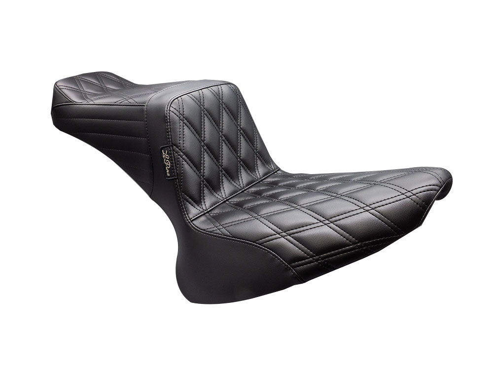 LePera Seats LP-LX-580DD TailWhip Dual Seat w/Black Double Diamond Stitch for Softail 00-17 w/130 or 150 OEM Rear Tyre